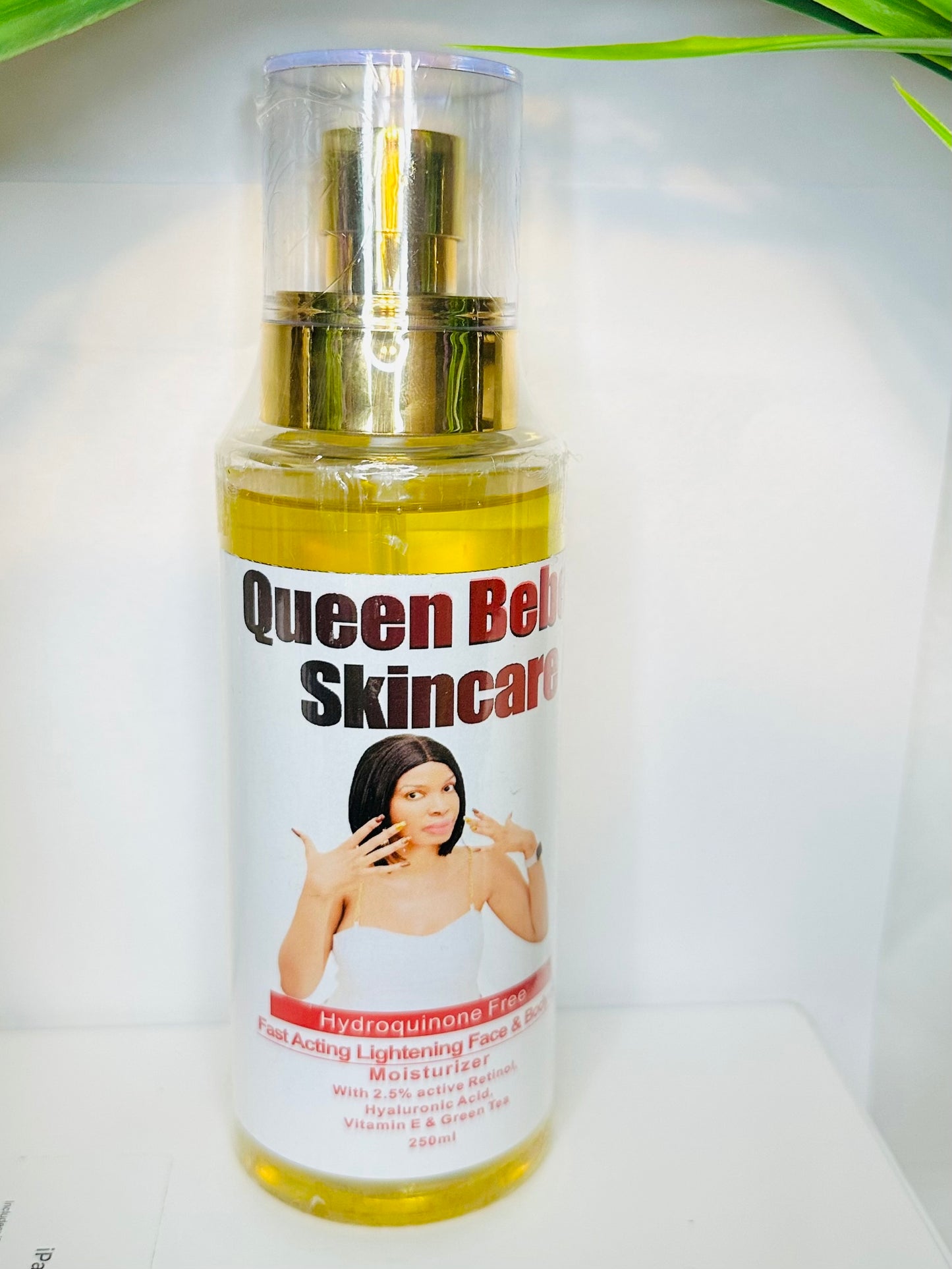 Queen Bebe Skincare 
Fast Acting Lightening Face & Body Oil Moisturizer