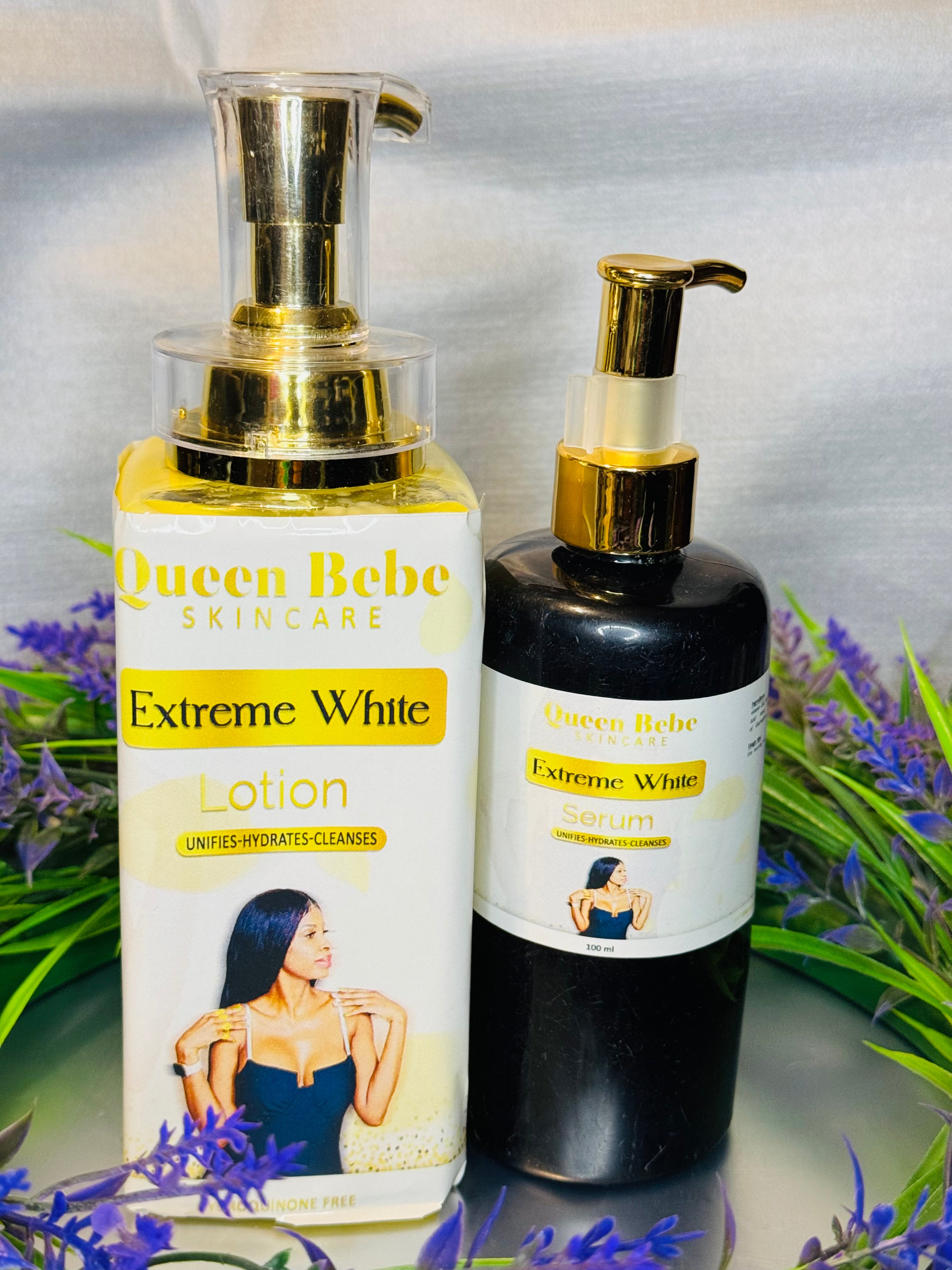 Extreme White Lotion And Serum Queen Bebe Skincare