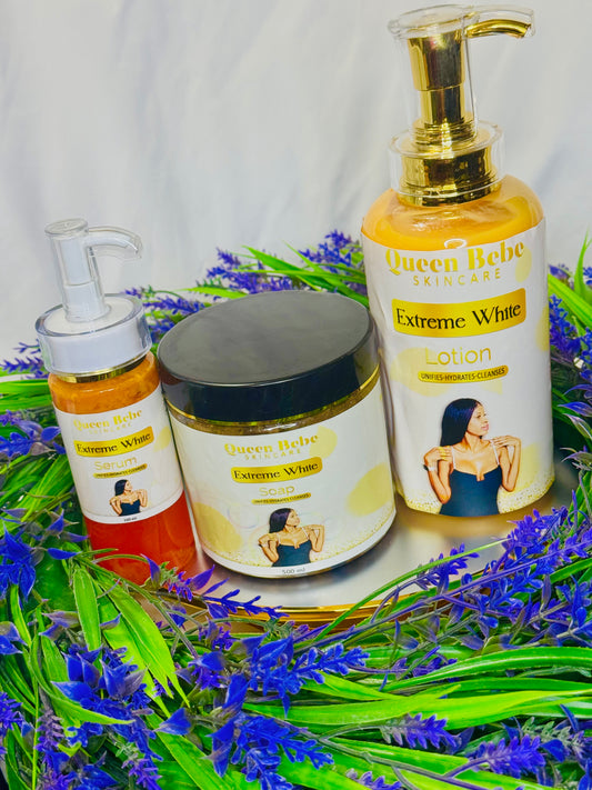 Queen Extreme White Set, 1 lotion, 1serum, 1 soap